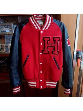 Vintage Letterman Jacket sz 42 1950's Marshall Gamemaster Haxtun Colorado